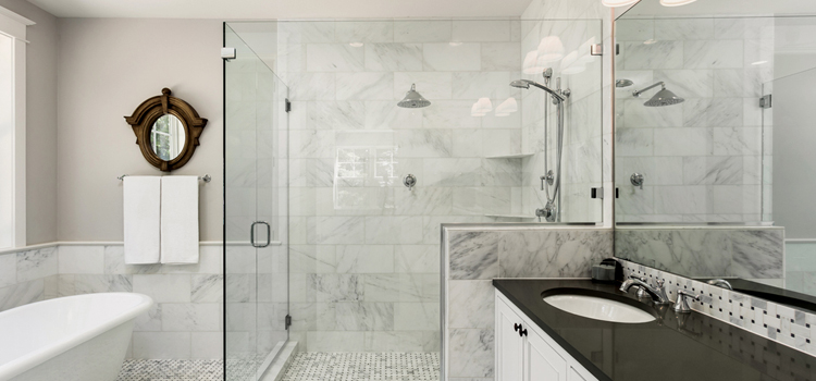bathroom shower door installation in Templeton